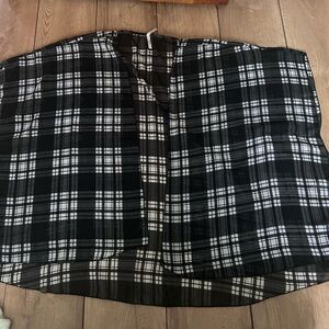 Black and White Plaid Kimono- 1X/2X
